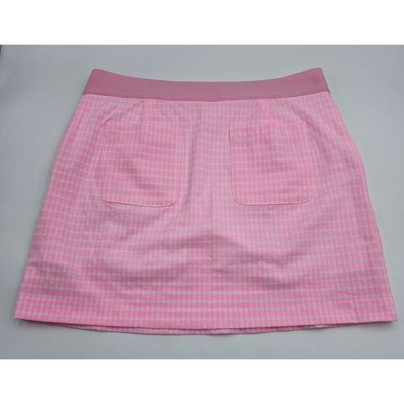 Lilly Pulitzer Women's Size 4 Conch Shell Pink Aona Gingham 15" Golf Skort NWT - Picture 10 of 10